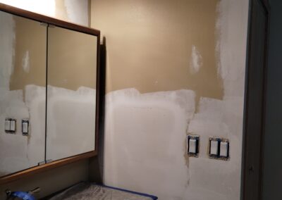 Drywall repair before