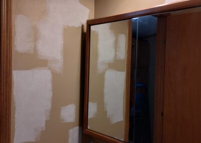 Drywall repair before