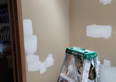 Drywall repair before