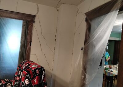 Plaster repair before